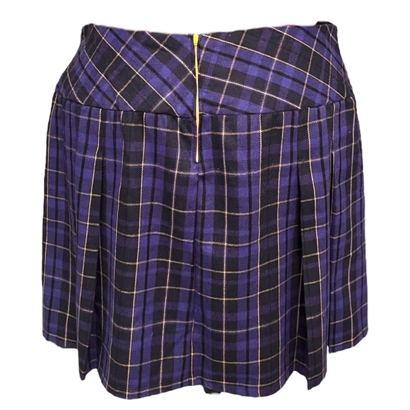 Handmade Wool Plaid Tartan Yoke Skirt - Picture 5 of 8